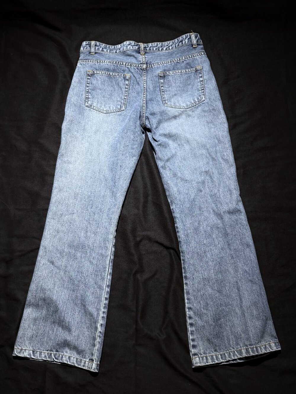 J Marco Womens Embroidered Jeans 12 Blue 100% Cotton Flare Low Rise - Picture 3 of 9